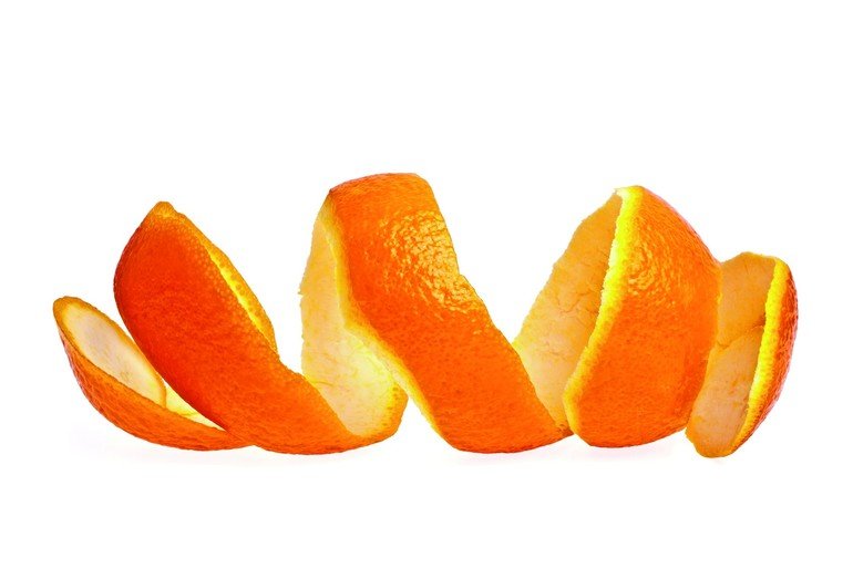 Material auf Basis von Orangenschalen