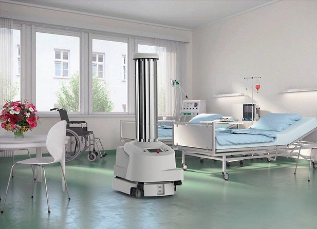 UV-Desinfektionsroboter erledigt Krankenhaus-Erreger