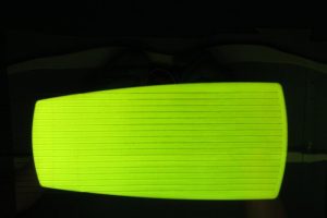 gelbgrün leuchtende OP-Leuchte auf Basis von OLED