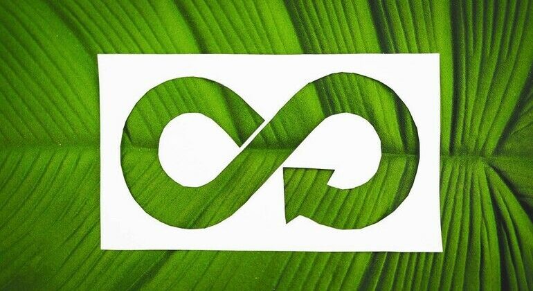 circular_economy_symbol_on_paper_cutout_with_tropical_leaf_underneath_it,_ecology_and_sustainability_conceptual_image